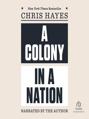 A Colony in a Nation - Audiobook